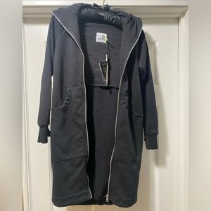 Nununu Maxi zip Black Hoodie